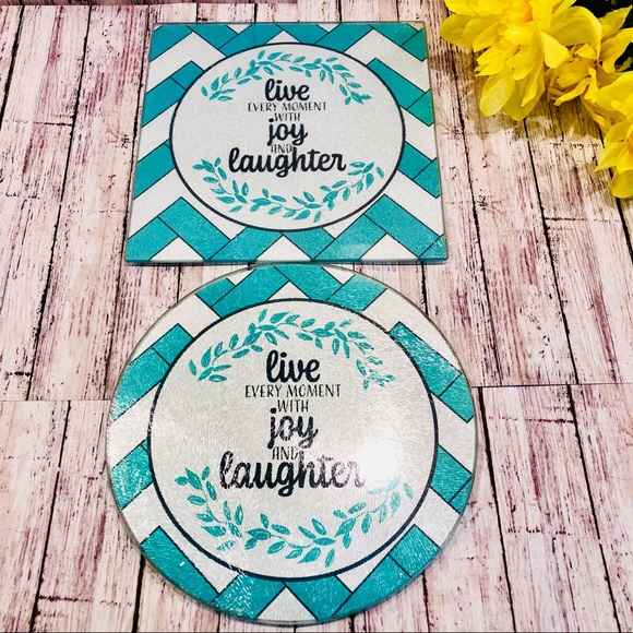 “Live Every Moment With Joy & Laughter Kitchen Set - Picture 2 of 5